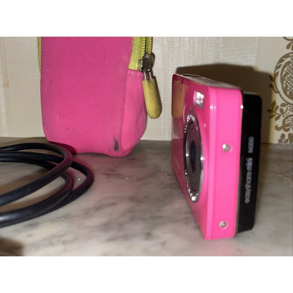 Kodak Digital Camera EasyShare Mini M200 Hot Pink 10.0MP w/ Case & Battery - Picture 5 of 15